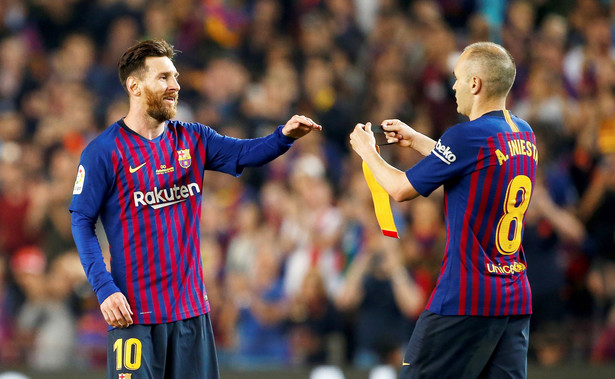 Ostatni mecz Iniesty w barwach Barcelony. Messi królem strzelców Ligi hiszpańskiej