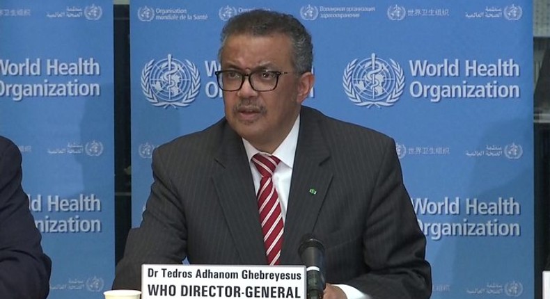 Dr Tedros Adhanom Ghebreyesus, the head of World Health Organisation (WHO)