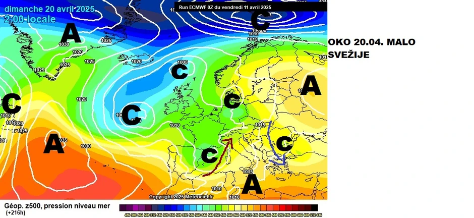 Oko 20. aprila malo svežije
