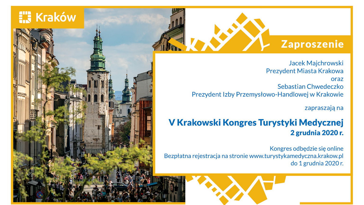 O bezpieczeństwie i szansach na przyszłość na V Kongresie Turystyki Medycznej w Krakowie 2 grudnia 2020 roku