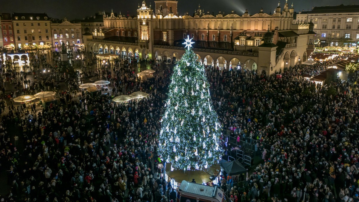 Krakowska choinka najpiękniejsza na świecie. Króluje w prestiżowym
