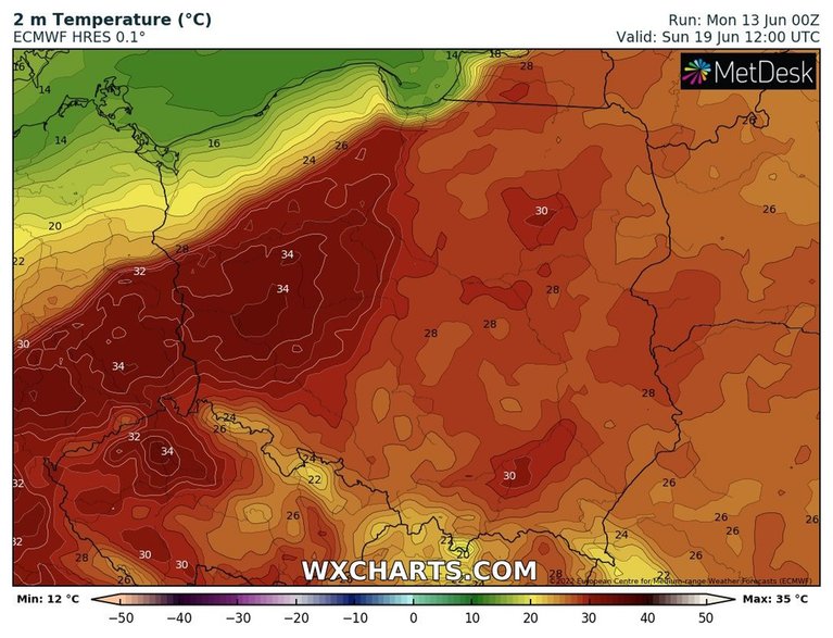 Pod koniec tygodnia miejscami temperatura przekroczy 30 st. C