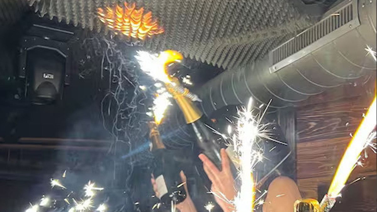 Požar u baru u Kran-Montani