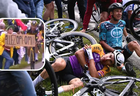 Bezmyślna kobieta stworzyła karambol na Tour de France. Szuka jej policja