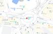 Mapy Google - przejścia i wysepki na Trafalgar Square