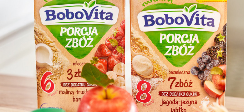 Odkryj to, co dobre dla maluszka – sześć nowych smaków kaszek BoboVita PORCJA ZBÓŻ bez dodatku cukru