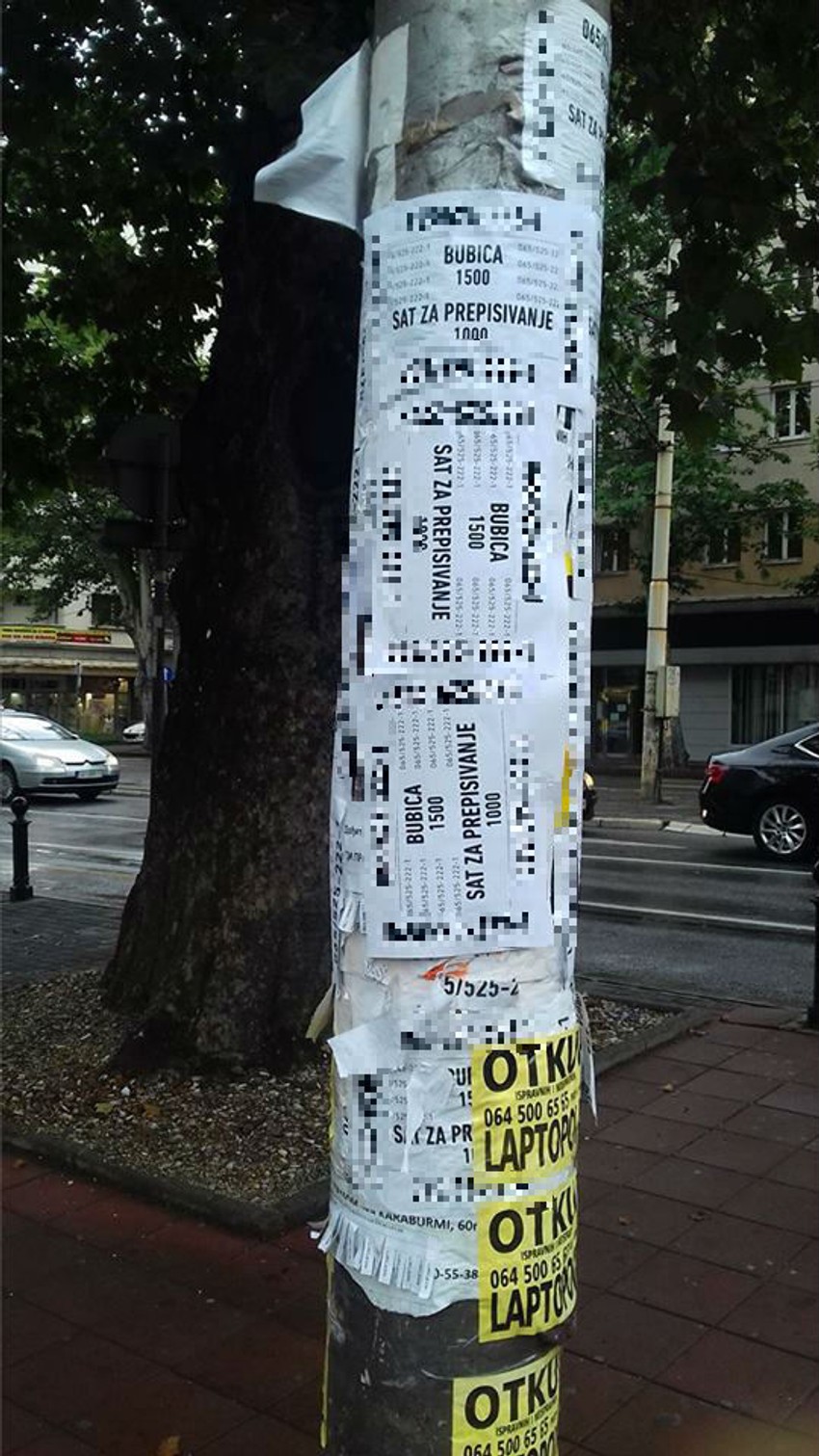Posle otkupa laptopova grad je oblepljen oglasima za iznajmljivanje bubica