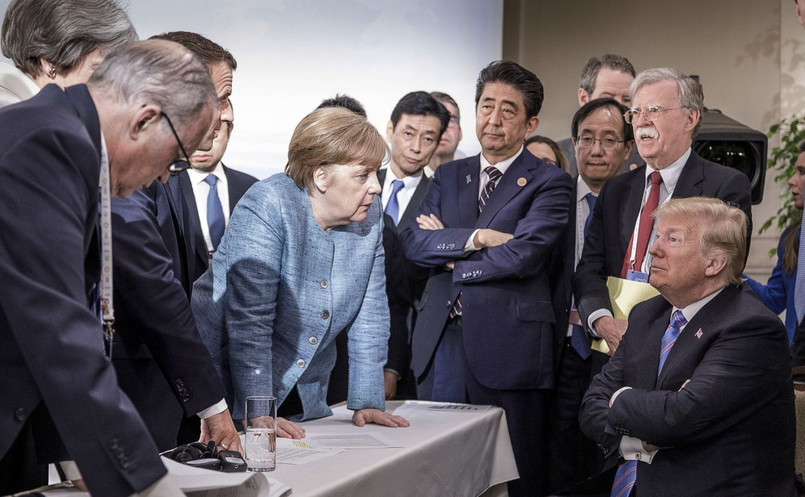 Przywódcy podczas szczytu G7