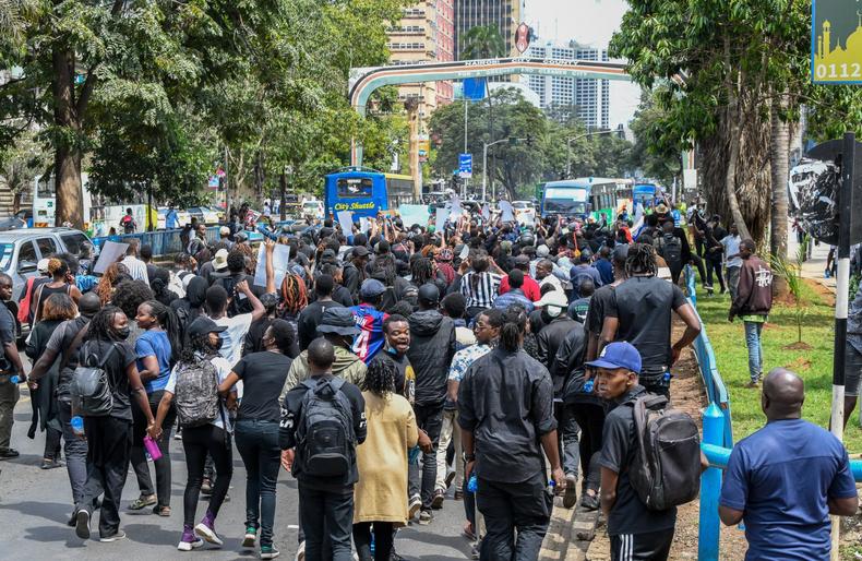 Protests against the Finance Bill 2024 in Nairobi