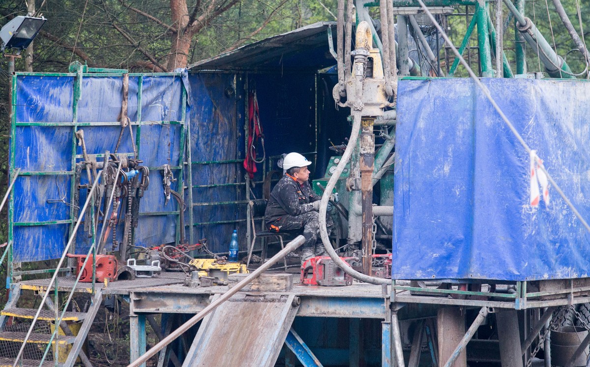 Wiercenie otworu ratowniczego