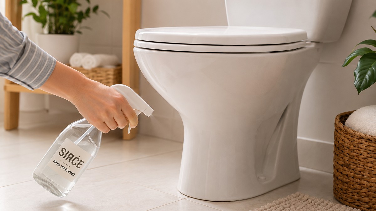 Nanošenja sirćeta oko WC šolje