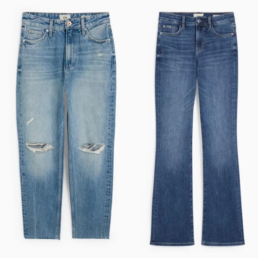 damskie jeansy C&A