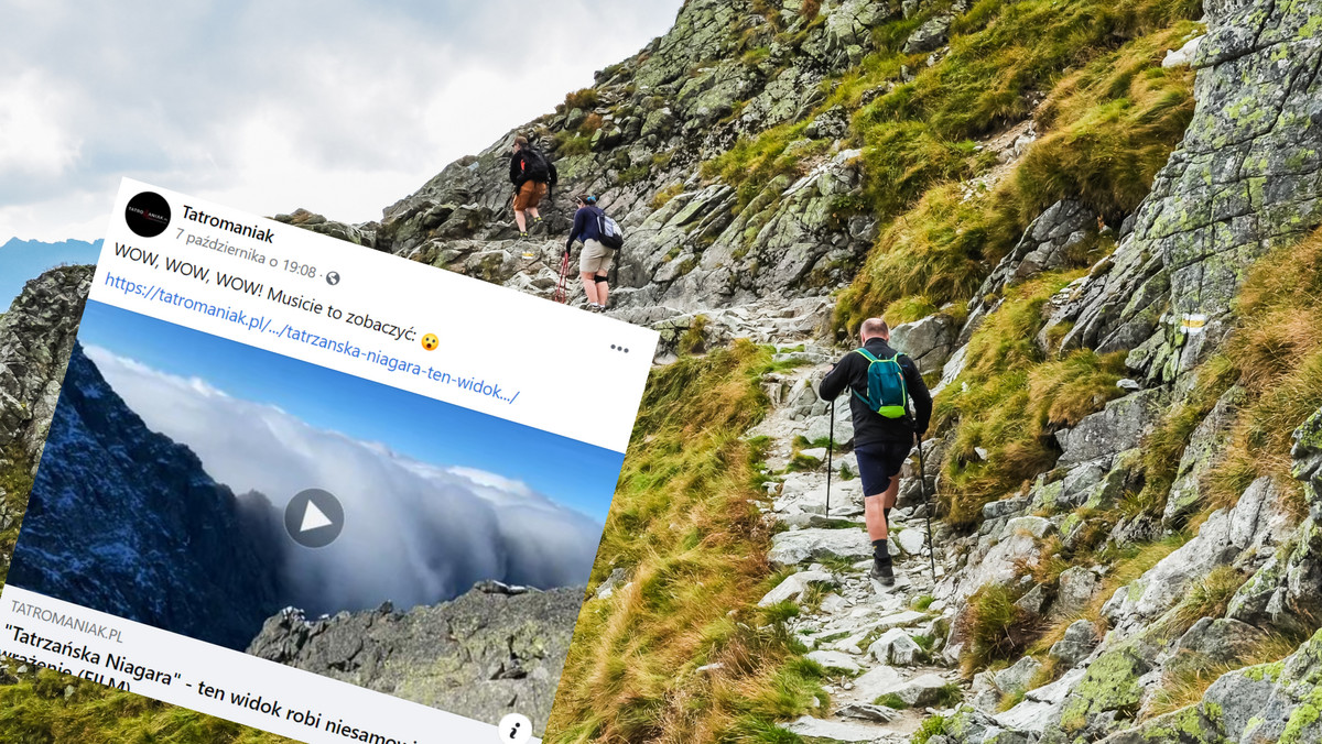 Tatry. "Niagara" w górach. Wyjątkowe zjawisko uwiecznione na nagraniu