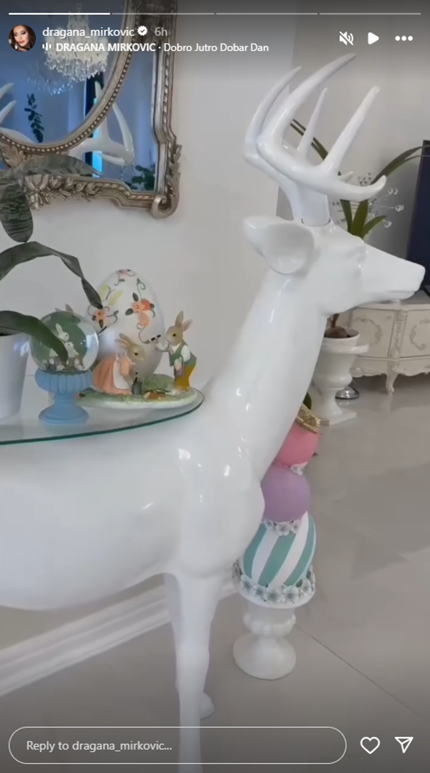 Dragana Mirković, objava na Instagramu