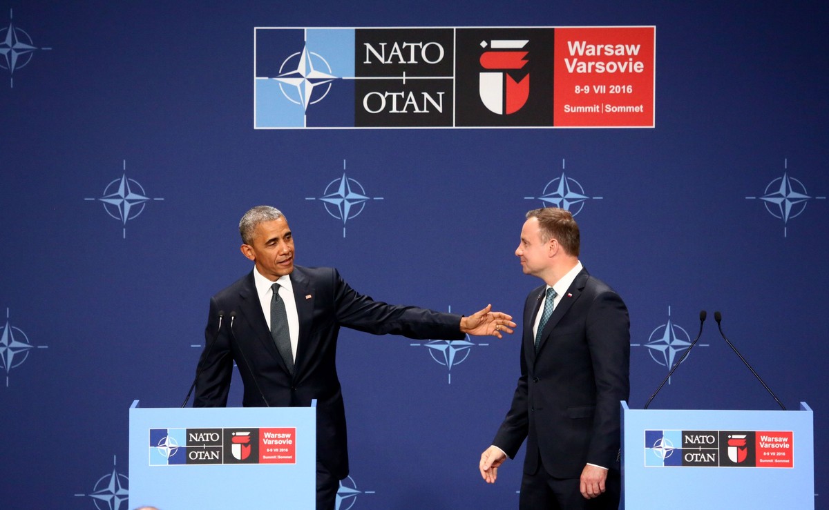 Barack Obama i Andrzej Duda