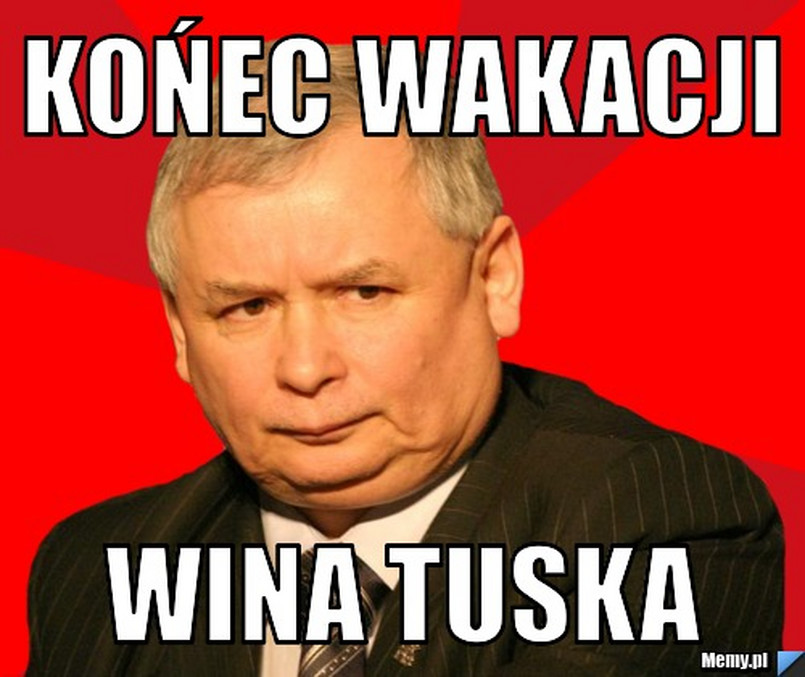 Jarosław Kaczyński relaksuje się na wakacjach w górach i obwinia Tuska o ich rychły koniec.