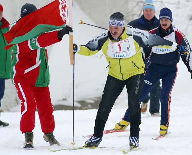 Łukaszenka lubi zimowe sporty