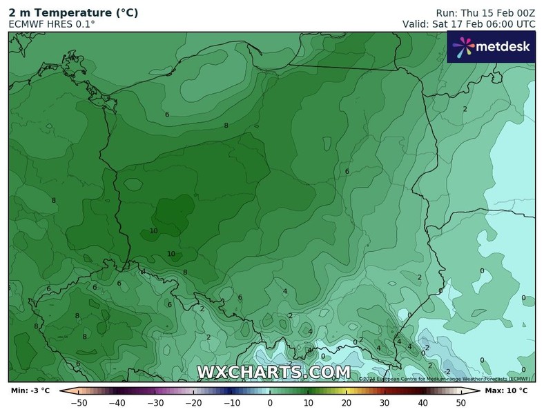 Cały czas będzie jednak ciepło, na zachodzie aż 10 st. C