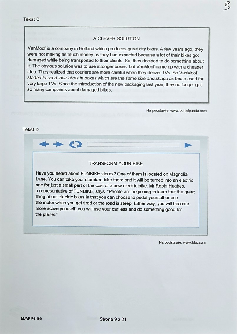 Matura 2024. Język angielski - poziom podstawowy [ARKUSZE CKE i ODPOWIEDZI]