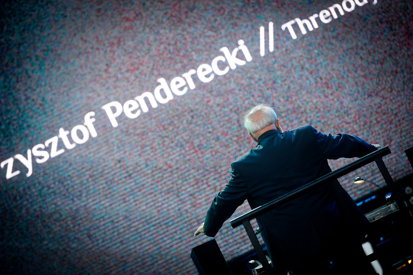 Krzysztof Penderecki i Orkiestra Kameralna AUKSO pod batutą Marka Mosia (fot. Artur Rawicz / Onet)