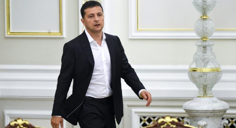 Ukraine: president will not make concessions to Moscow Ukrainian President Volodymyr Zelensky is pictured in Kiev on September 2, 2019