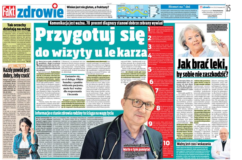 Wysoką ocenę jury uzyskały teksty między innymi o tym, jak ważna jest komunikacja w medycynie, czyli jak dużo w postawieniu diagnozy zależy od rozmowy z lekarzem…