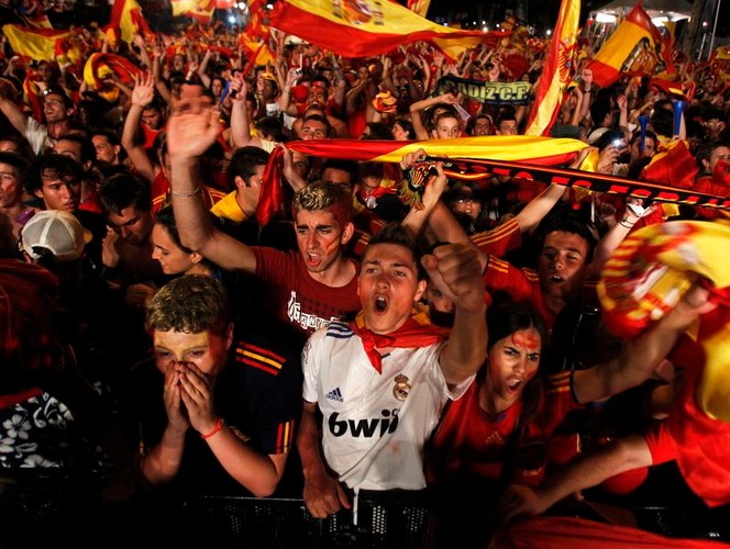 Tak się cieszą kibice Hiszpanii