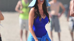Ponętna Sofia Vergara w niebieskim kostiumie
