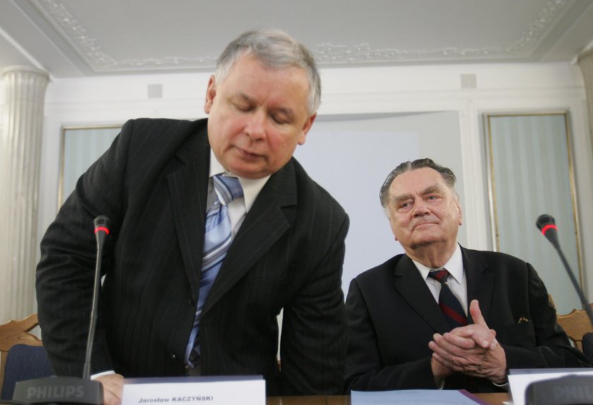 Jarosław Kaczyński i Jan Olszewski