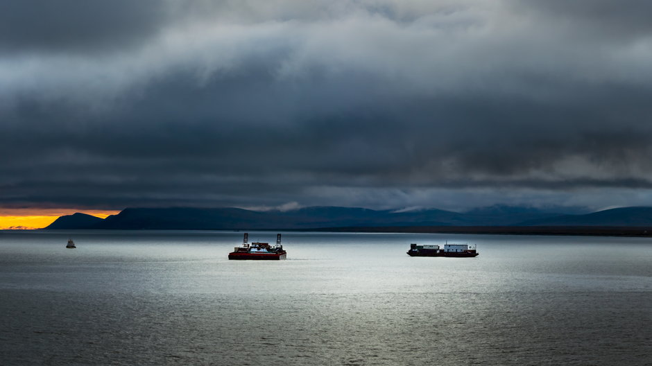 U wybrzeży Wyspy Św Wawrzyńca w Cieśninie Beringa