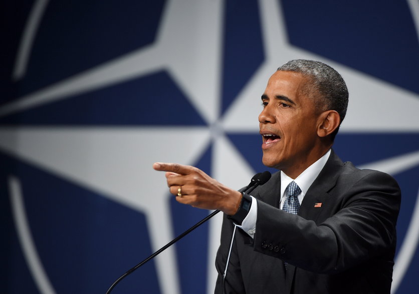 Prezydent Barack Obama na szczycie NATO w Warszawie (2016 r.)