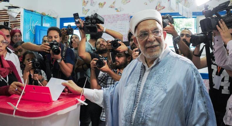 Ennahdha's presidential candidate Abdelfattah Mourou came third -- a disappointing result for the largest party in parliament