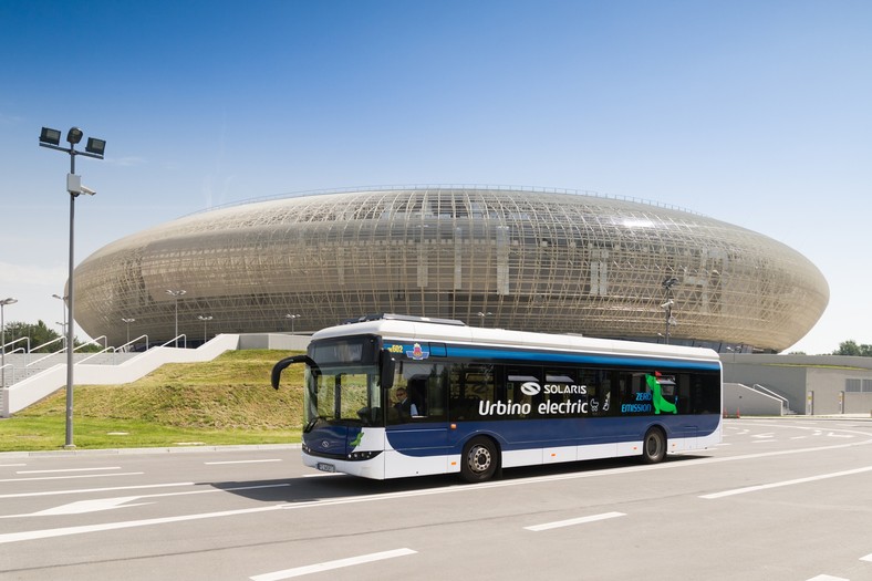 Elektryczny Solaris Urbino 12 podczas testów w Krakowie