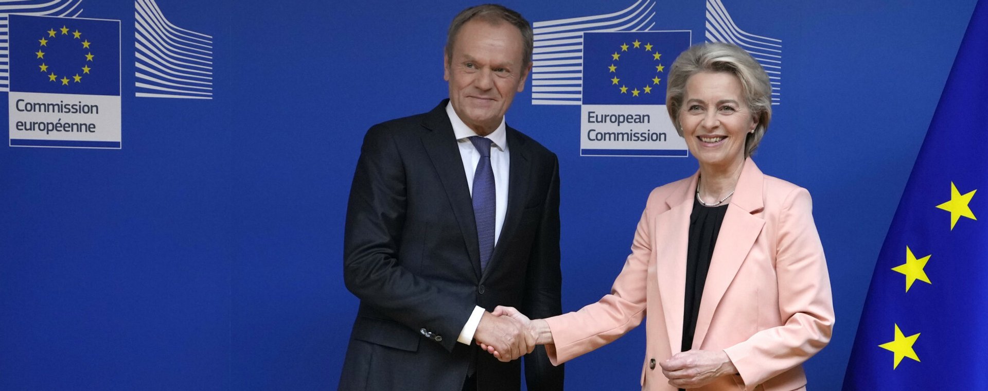 Donald Tusk i Ursula von der Leyen.