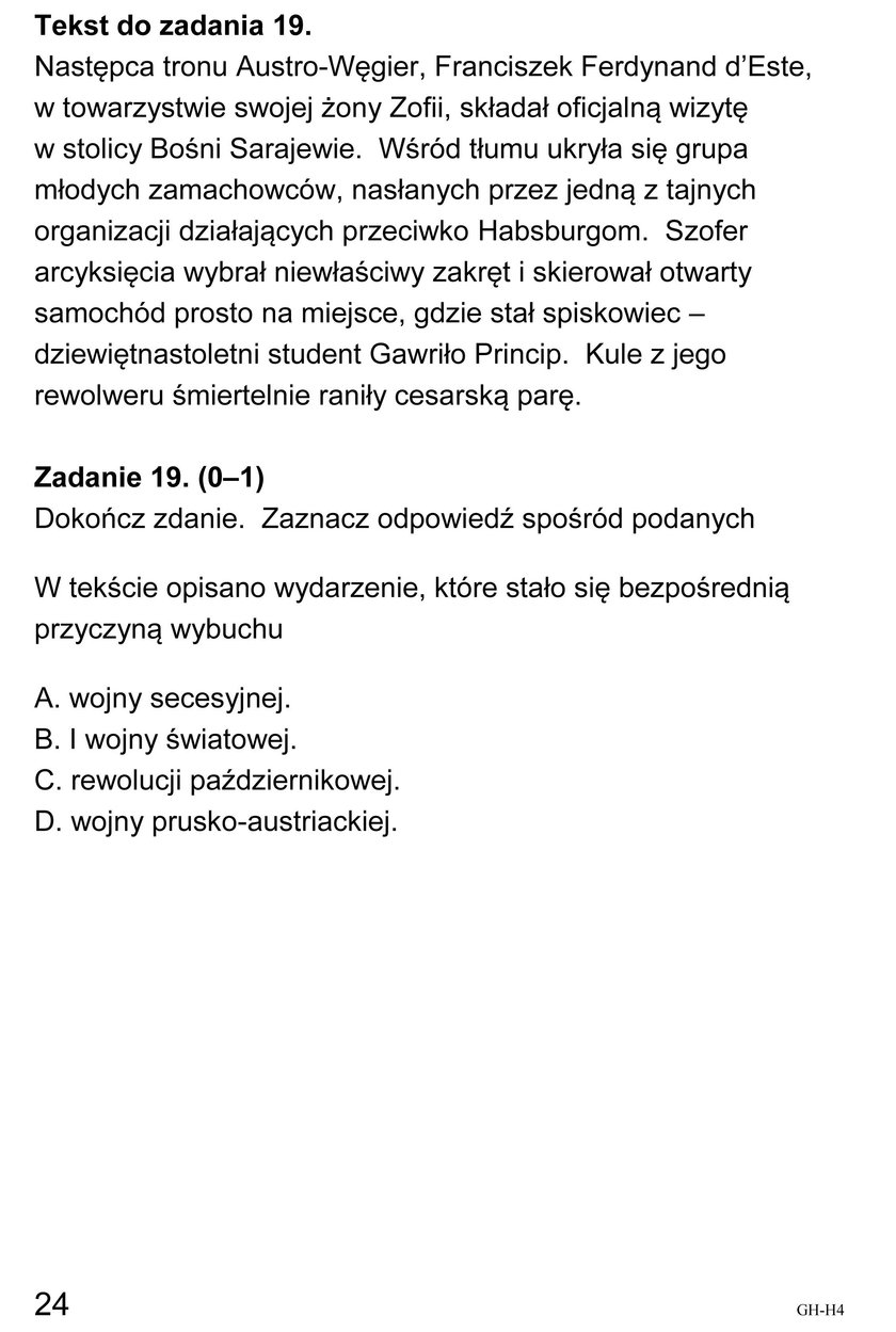 Egzamin Gimnazjalny 2018: Historia i WOS - Odpowiedzi i Arkusze