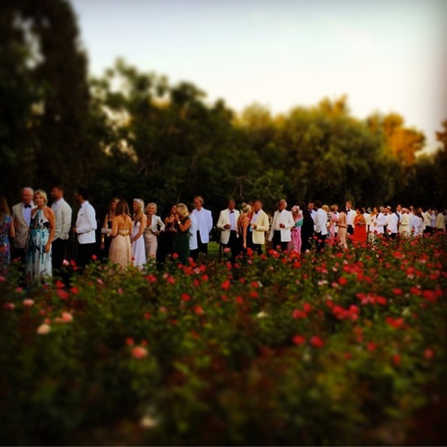 Gyönyörű kertben tartottál a lagzit.