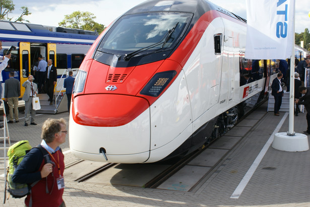 Pociąg Giruno, Stadler w czasie targów kolejowych Innotrans w Berlinie. Fot. Konrad Majszyk