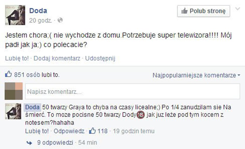 Czasem piosenkarka nie wie co zrobić z wolnym czasem