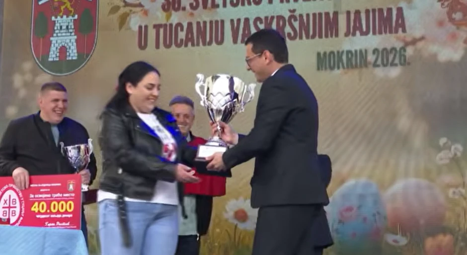 Pobednica 36 Svetskog prvenstva u tucanju farbanim vaskršnjim jajima u Mokrinu je Ivana Prodanović