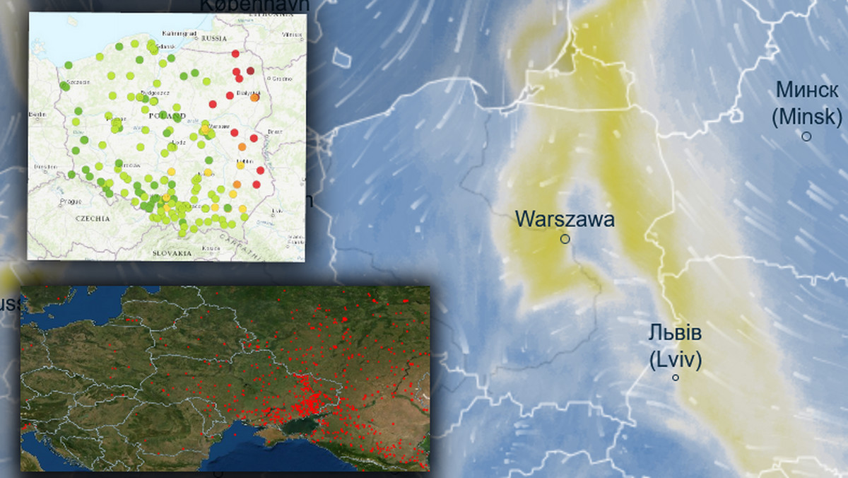Nietypowe zjawisko nad wschodnią Polską. Przyczyną pożary w Ukrainie