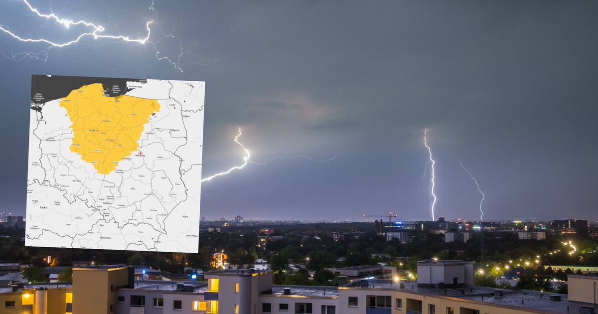 Burze uderzają w 7 województw: grad, wiatr i alerty IMGW