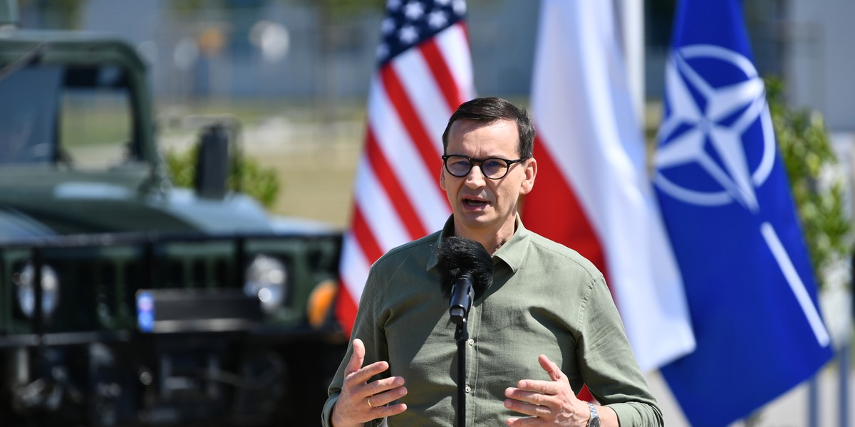 Premier Mateusz Morawiecki w Redzikowie.