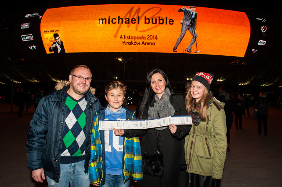 Fani przed koncertem Michaela Buble w Krakowie
