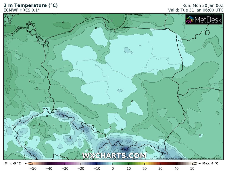 W wielu regionach pojawią się niewielkie przymrozki.