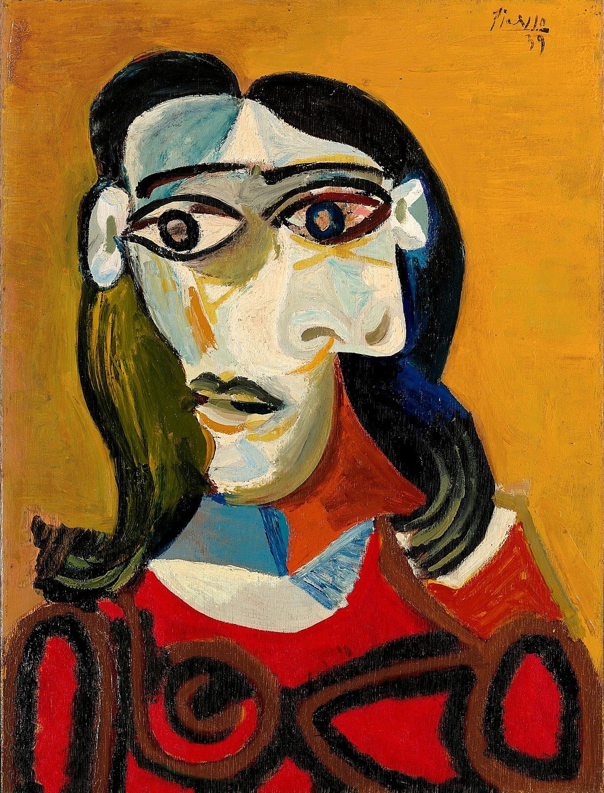 Pablo Picasso "Jeune fille aux cheveux noirs". Fot. Bloomberg
