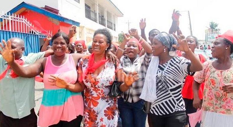 Women supporters of the NPP