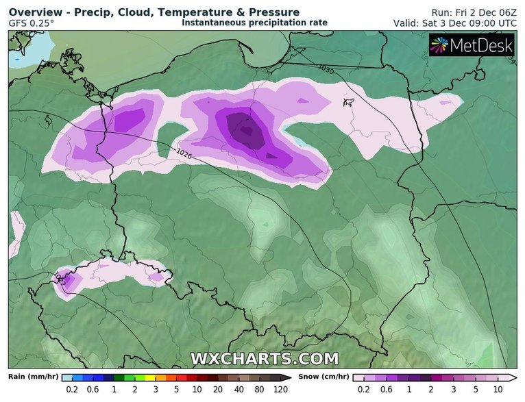 Na północy zaznaczy się śnieżna zima