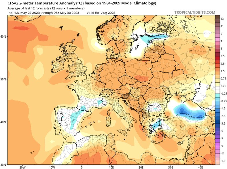 Także sierpień powinien przynieść dość wysokie temperatury