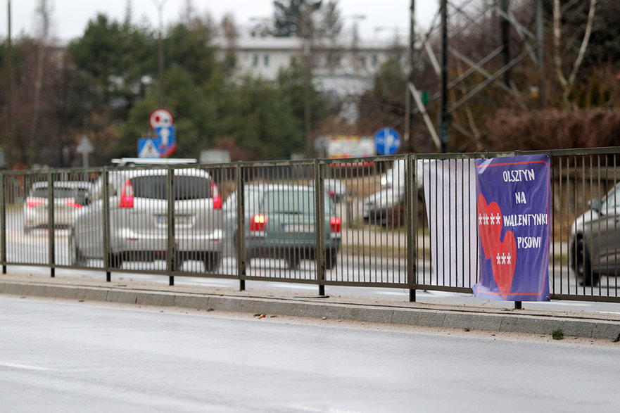 Znowu to zrobili. ''Olsztyn na walentynki PiS-owi'' [ZDJĘCIA]