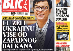 Blic naslovna strana za 30.12.